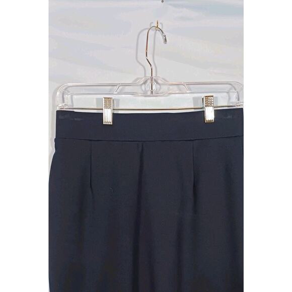 Puweer Women's Small Navy Blue Shaped Ruched Midi Pencil Skirt Rayon Blend NWT - Picture 9 of 9